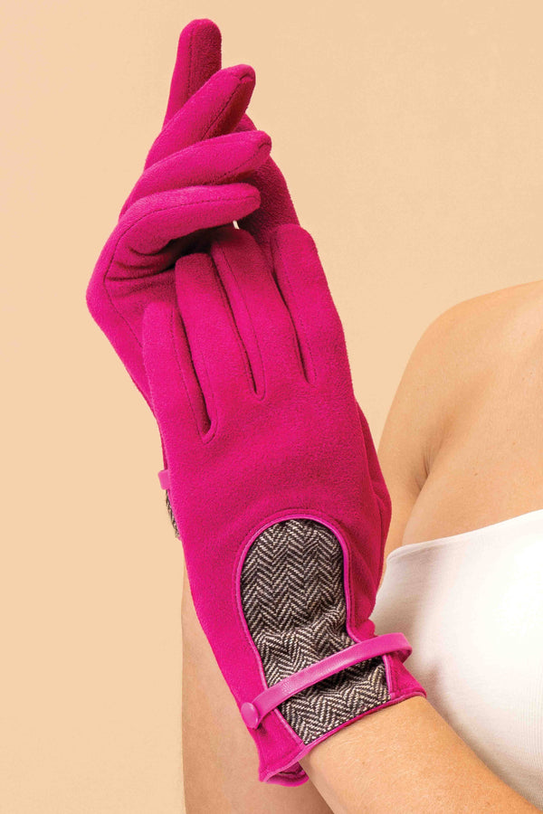 Genevieve Gloves - Fuchsia