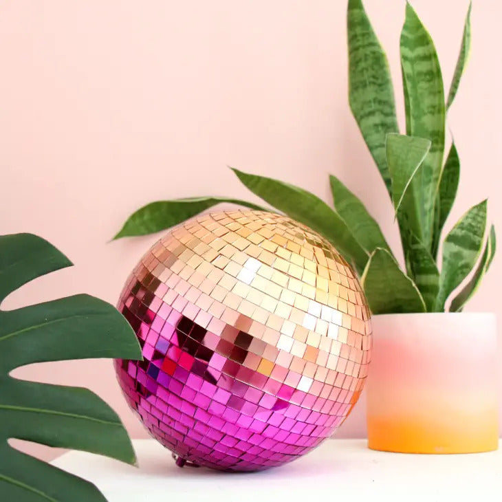 Disco Ball - Pink + Rose Gold