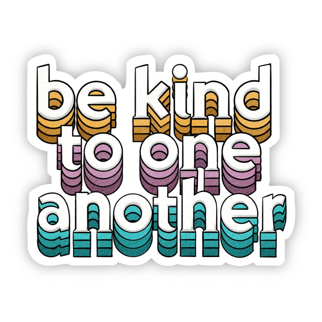Be Kind to One Another Lettering Sticker