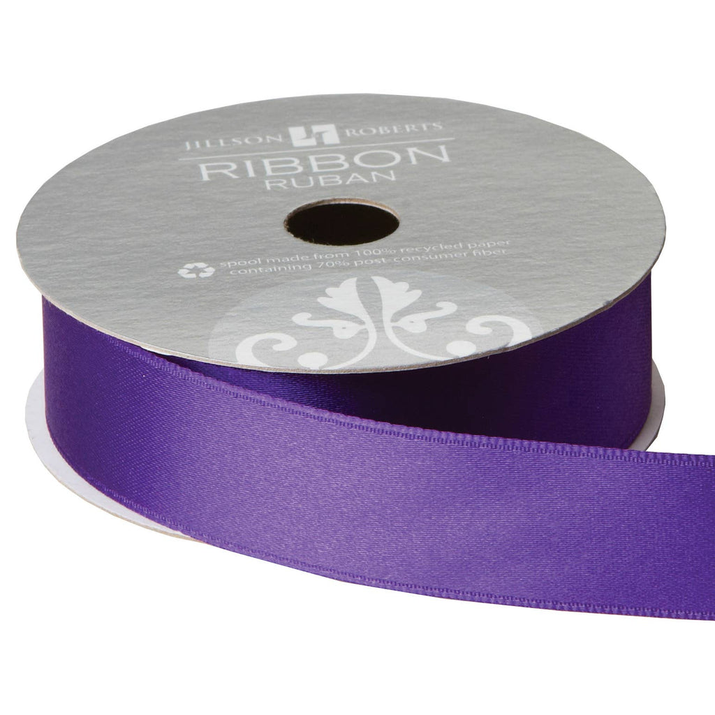 Purple Ribbon - Fancy Satin 1"