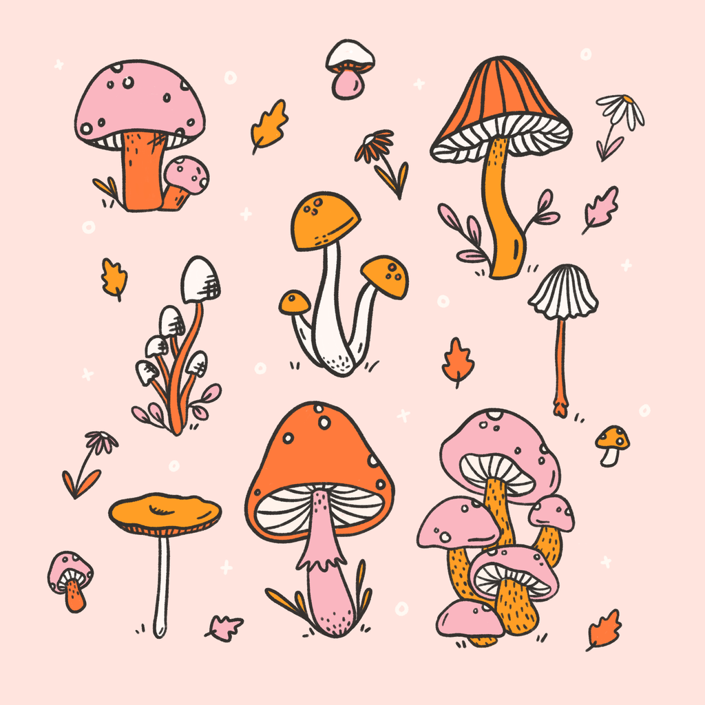 Mushroom Fields Print