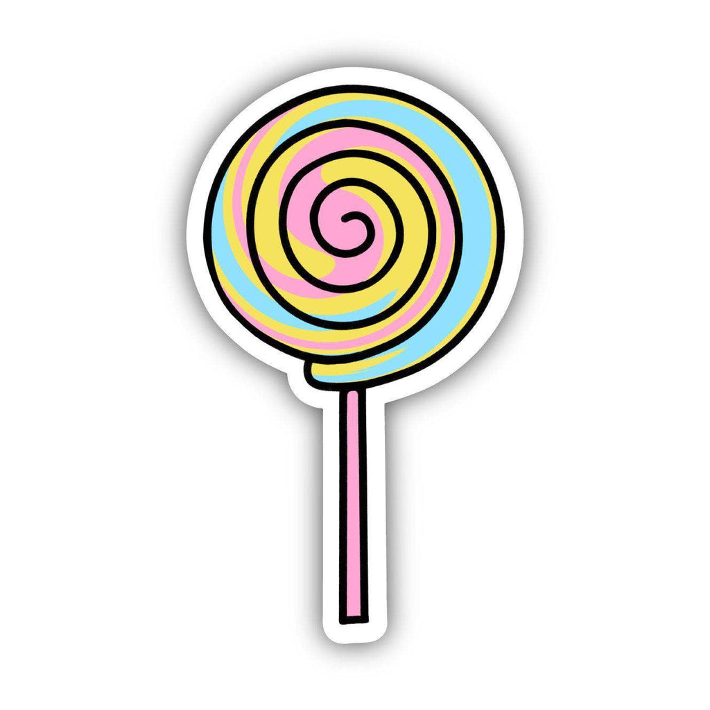Multicolor Spiral Sucker Aesthetic Sticker