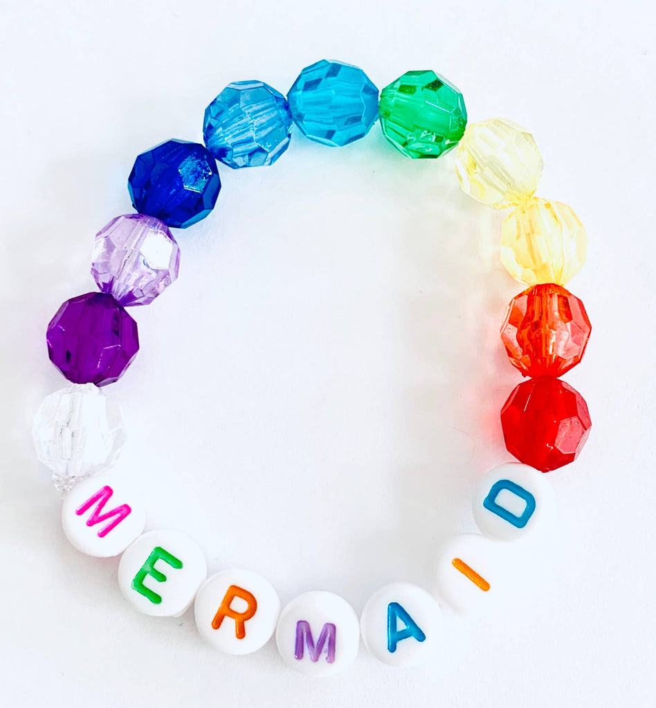 Mermaid Rainbow Beaded Bracelet