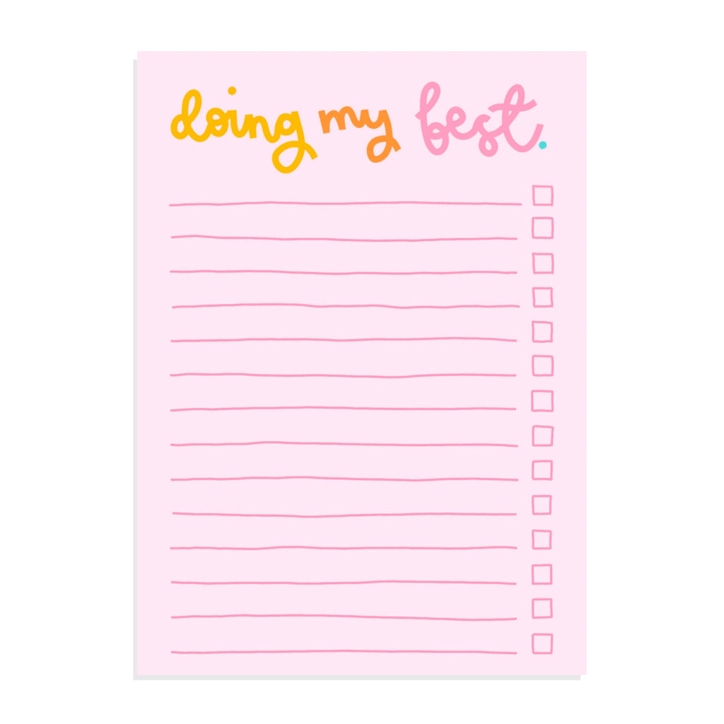 Doing My Best - A6 Notepad