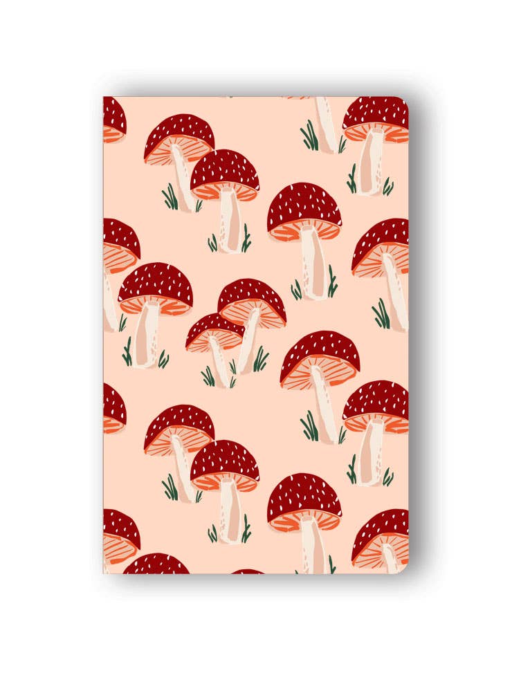 Peach Mushrooms classic layflat notebook