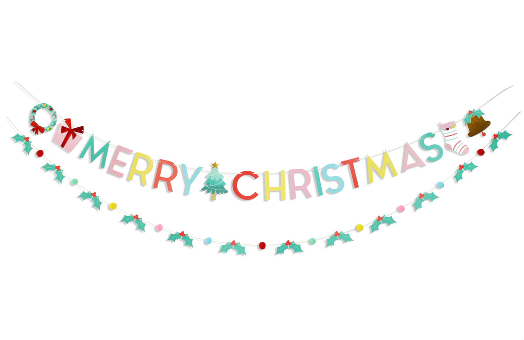 Holly Jolly Christmas - Party Banner