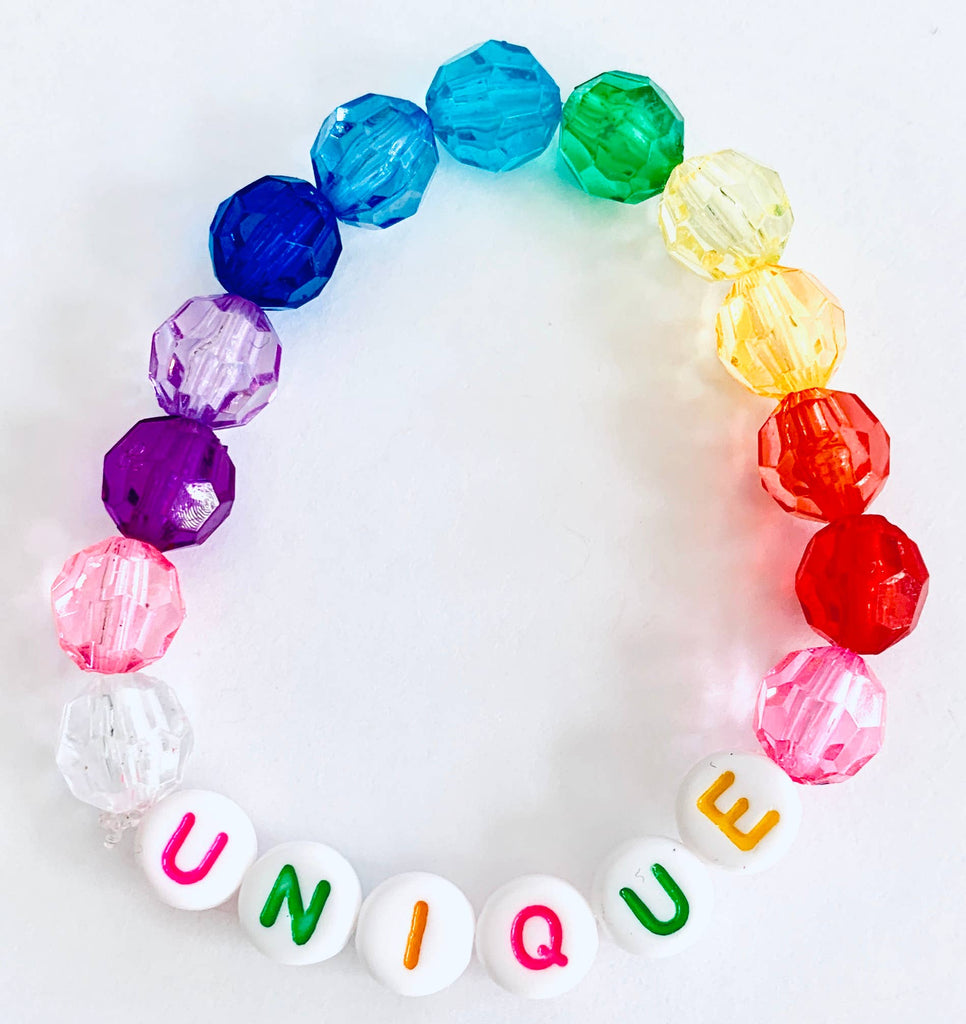 Unique Rainbow Beaded Bracelet