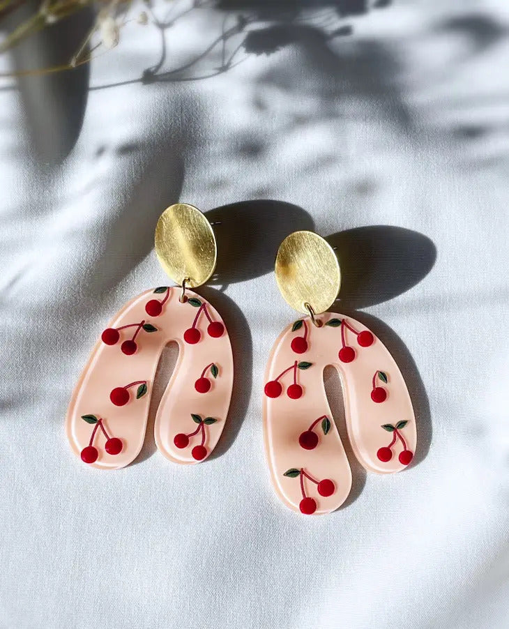 Cherry Arch Earrings