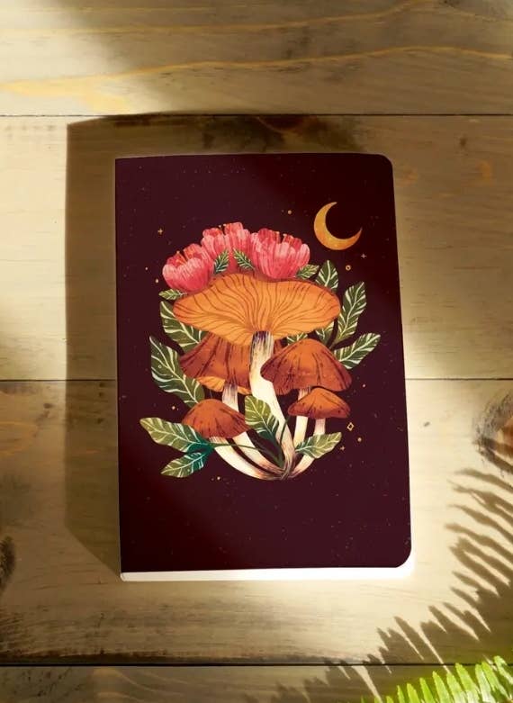 Midnight Mushroom Classic Layflat Notebook