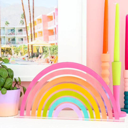 Acrylic Rainbow Shelf Decoration