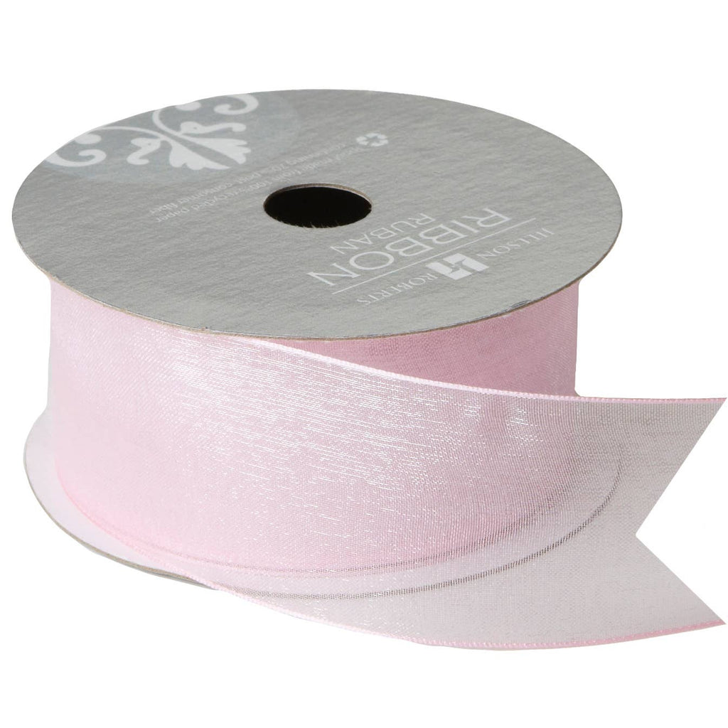 Pastel Pink Ribbon - Fancy Sheer 1 1/2"