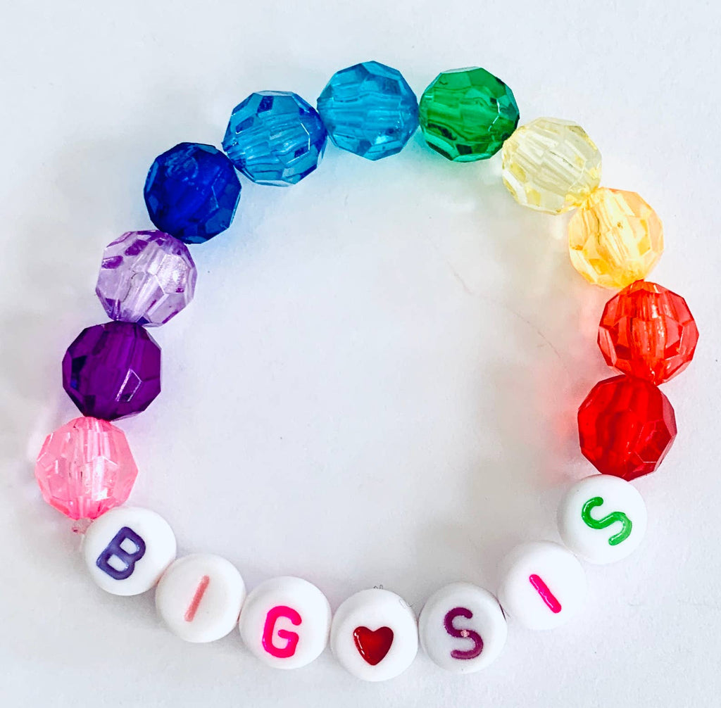 Big Sis Rainbow Beaded Bracelet