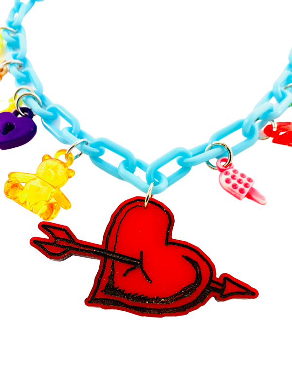 Charm-Tastic Heart Charm Necklace Kids or Adults
