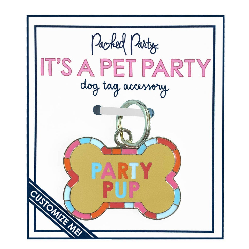 Party Pup Dog Tag