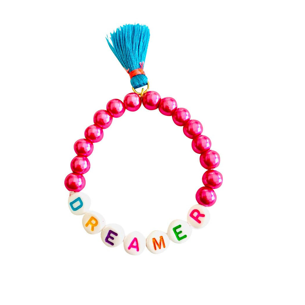 Girls Pearl Dreamer Bracelet with Tassel