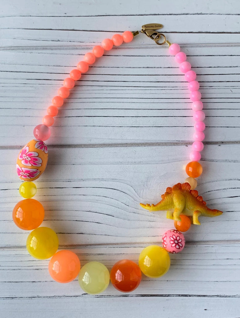 Dino Popsicle Kiddie Necklace