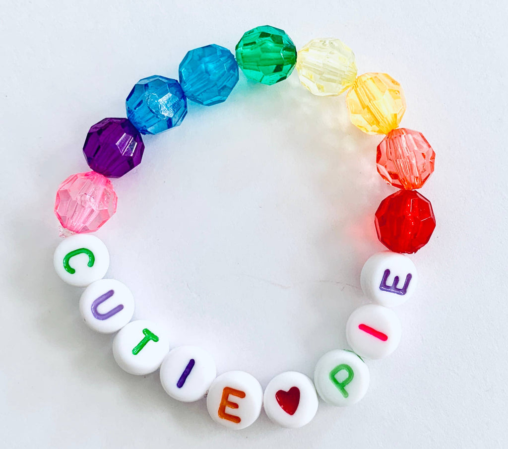 Cutie Pie Rainbow Beaded Bracelet
