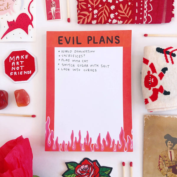 Evil Plans Notepad