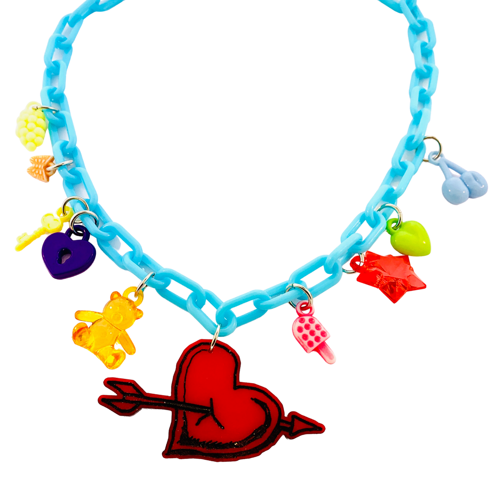 Charm-Tastic Heart Charm Necklace Kids or Adults