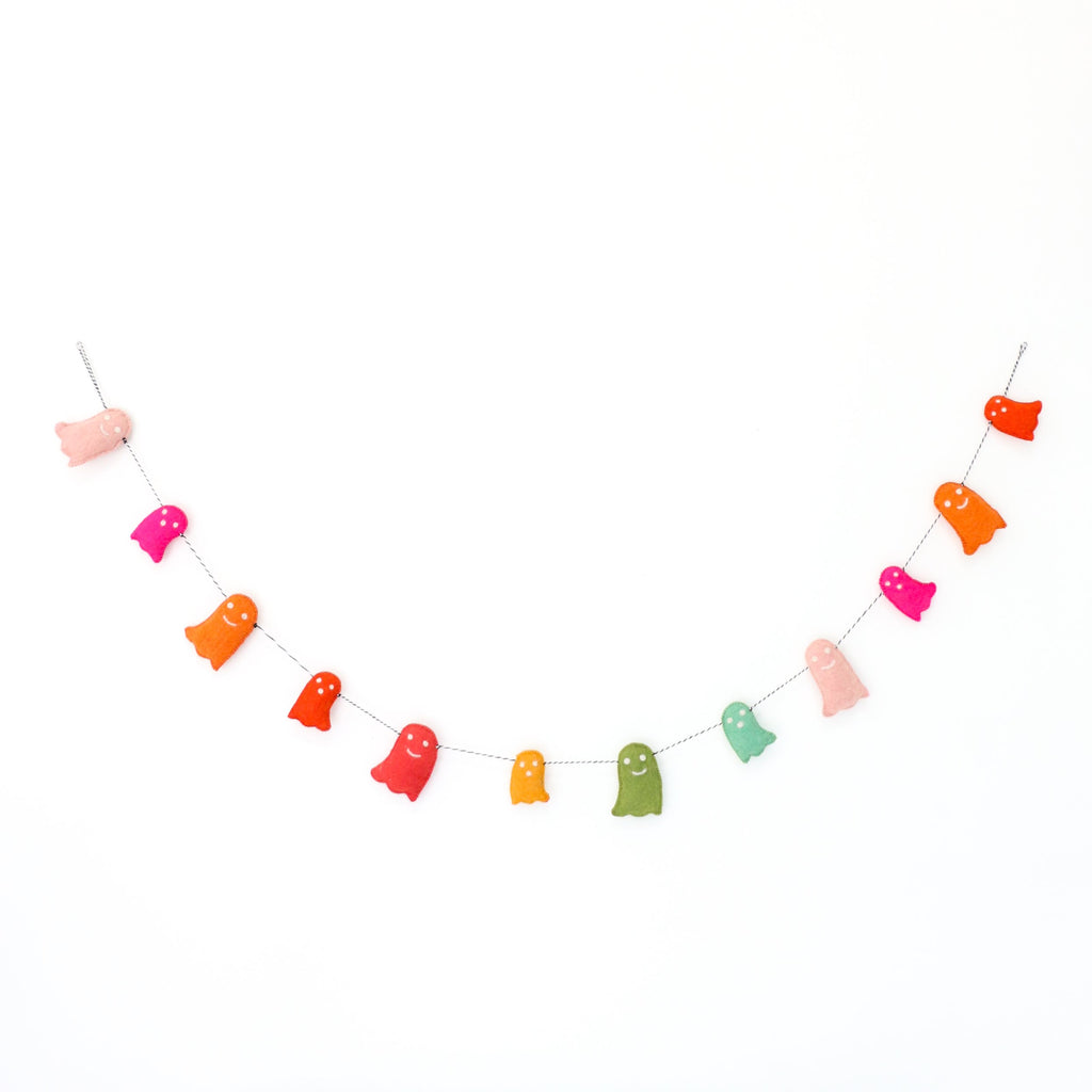 Ghost Felt Halloween Garland
