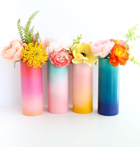 Gradient Ombre Flower Vase