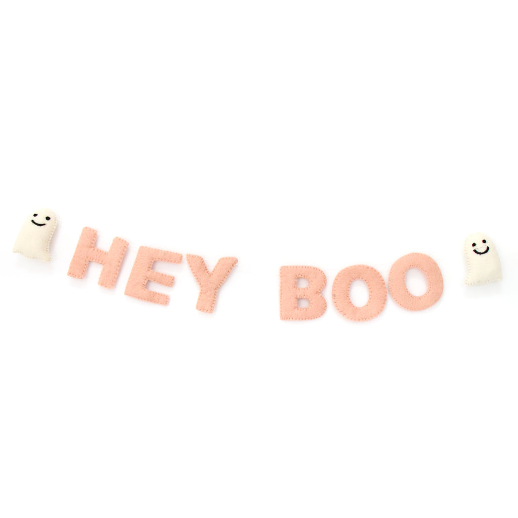 Hey Boo Felt Halloween Garland
