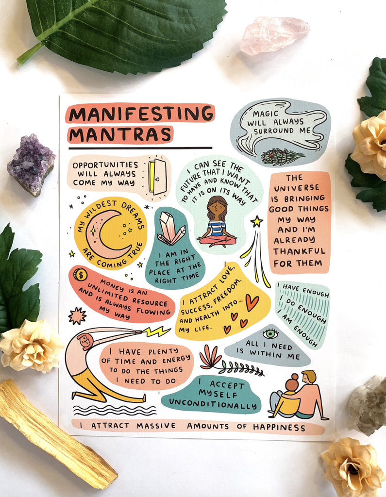 Manifesting Mantras Art Print 8x10