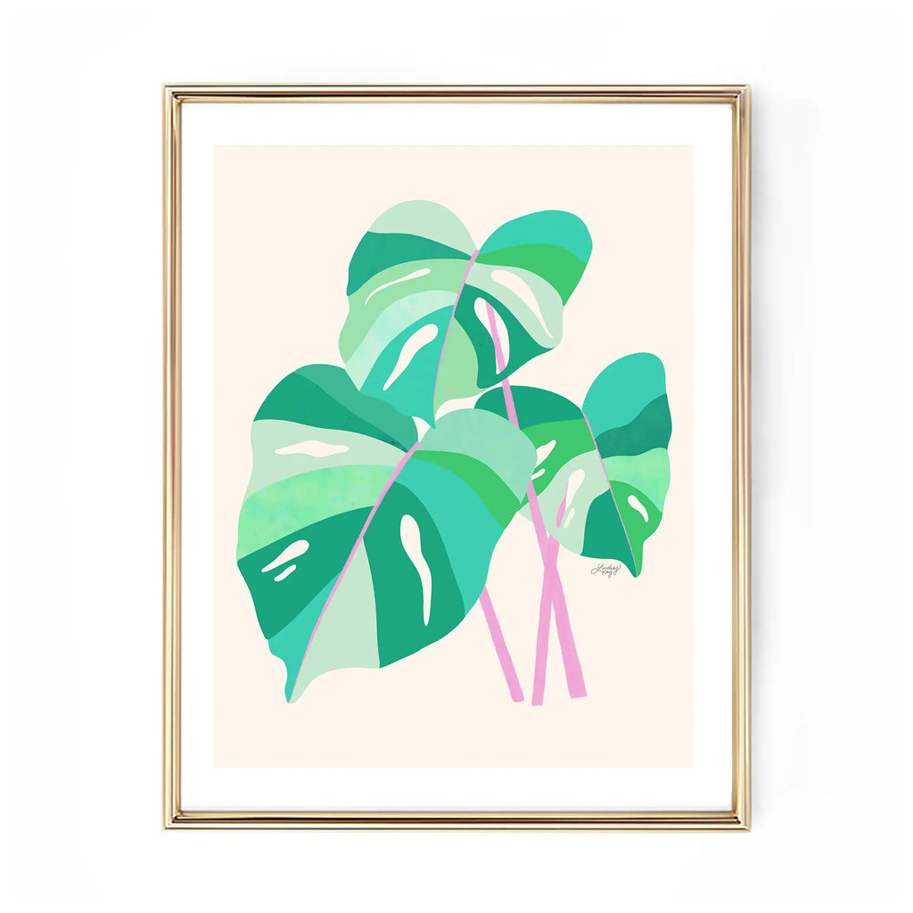 Monstera Plant Illustration - Art Print
