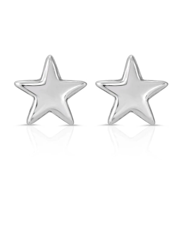 Silver Star Earrings