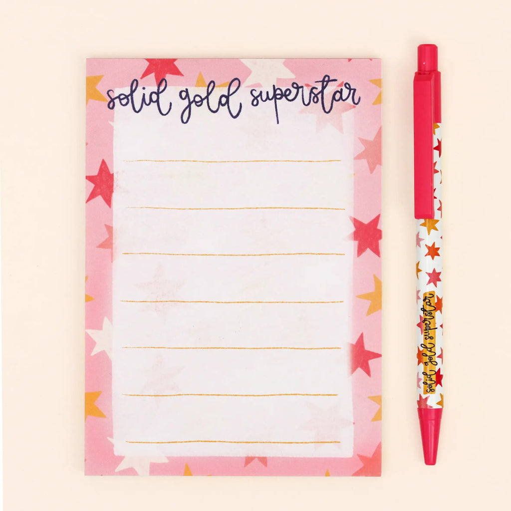 Solid Gold Superstar - A6 Notepad
